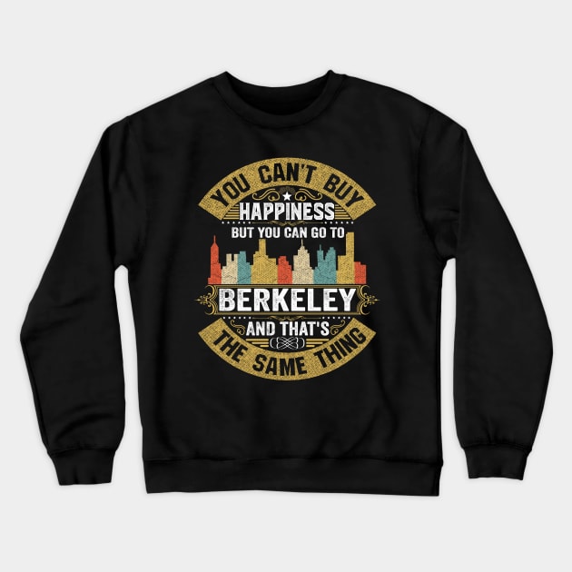 USA City Berkeley City T-Shirt I Love Berkeley Flag California State Home City Berkeley Map Native American USA Flag Crewneck Sweatshirt by BestSellerDesign